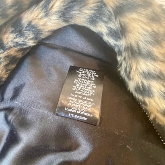 Anthropologie Skies are Blue Cheetah Jacket Sz XS - Picture 7 of 7